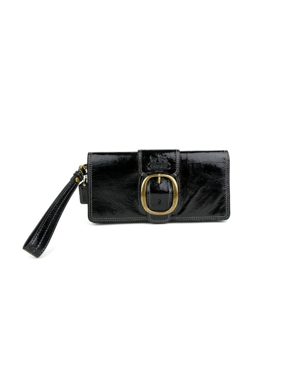 Coach Vintage Black‎ Patent Leather Wristlet